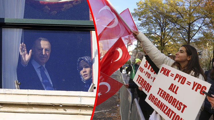 Cumhurbaşkanı Erdoğan, ABD'de böyle karşılandı