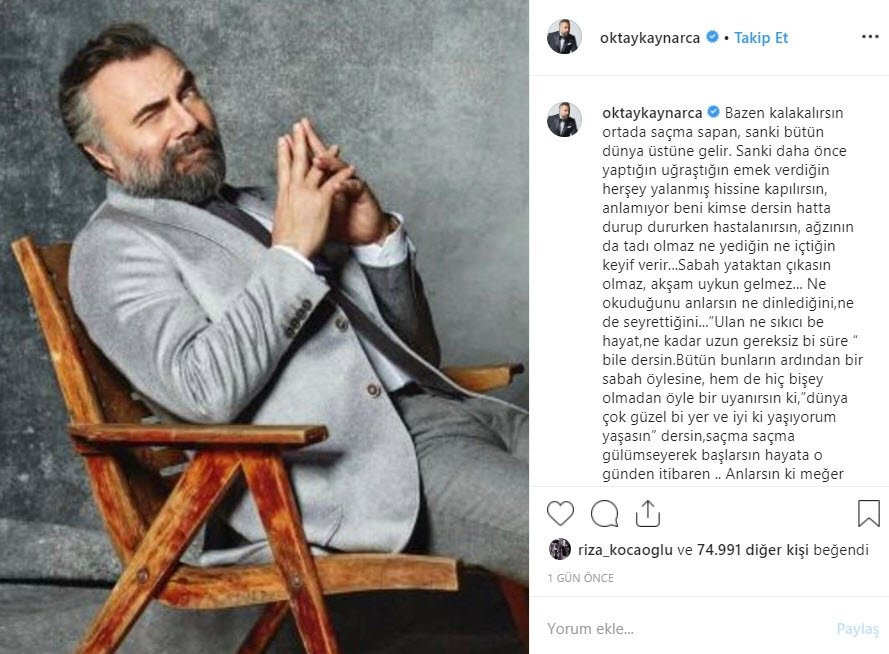 Oktay Kaynarca sevenlerine içini döktü