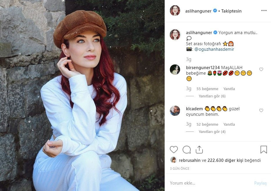 Kuzey Yıldızı İlk Aşk’ın Yıldız’ı Aslıhan Güner paylaştığ