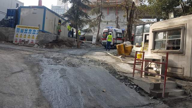 Taksim'deki AKM inşaatında kaza: 1 işçi yaralandı
