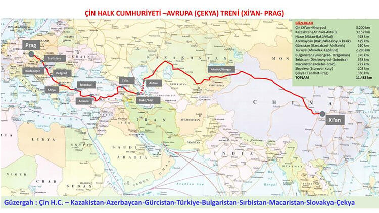 Çin'den yola çıkan tren Ankara'ya ulaştı