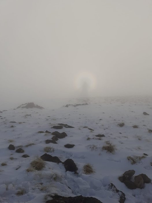 Nemrut Dağı'nda gizemli olay böyle fotoğraflandı