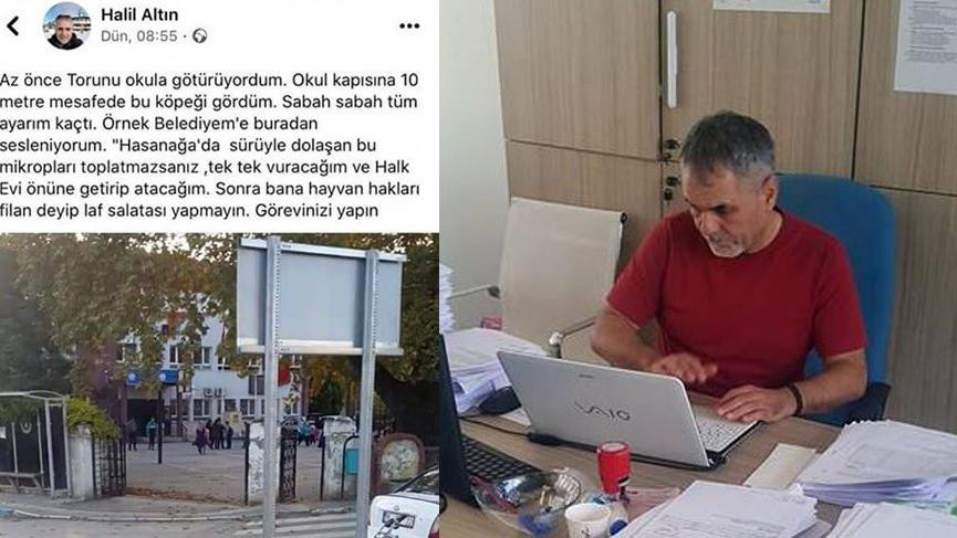 Sokak hayvanlarını tehdit eden şahıs için belediye harekete geçti