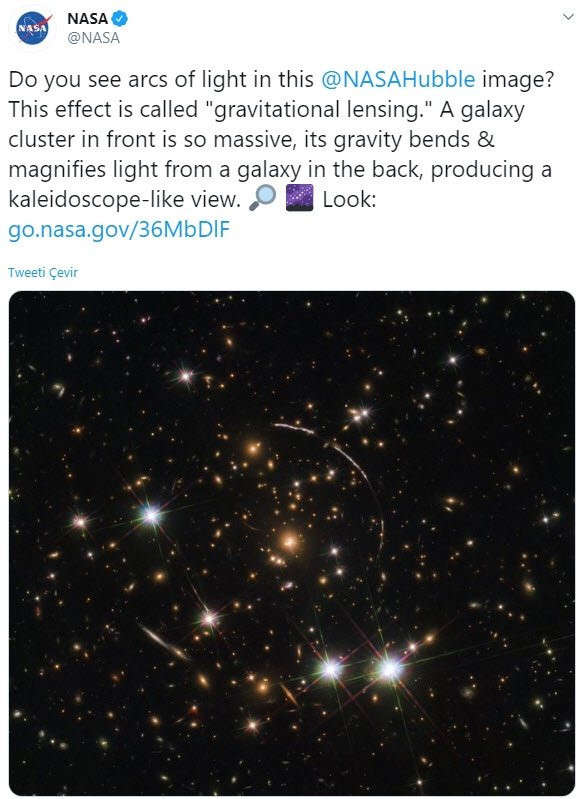 NASA Galaksi fotoğrafıyla sosyal medyayı salladı