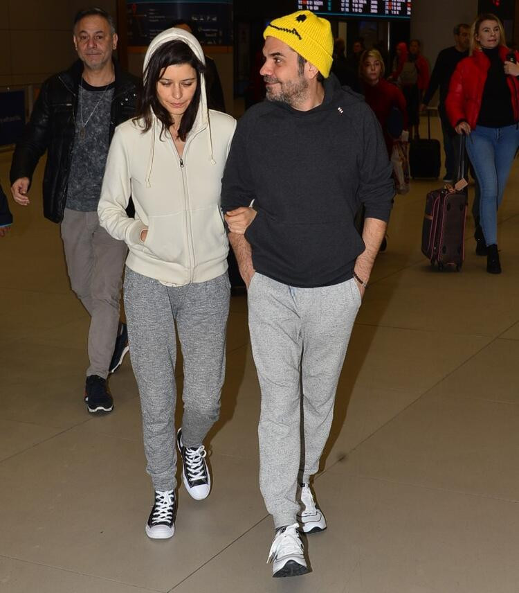 Beren Saat ve Kenan Doğulu İstanbul'a döndü