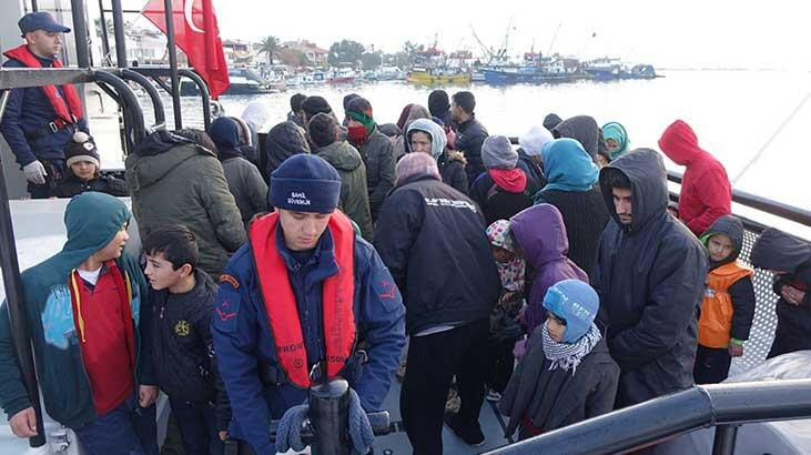 Kaçak göçmenler Yunanistan'a giderken yakalandı