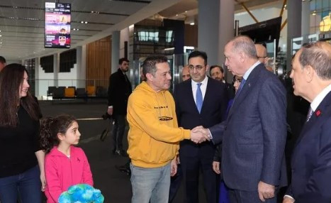 Cumhurbaşkanı Erdoğan'dan sürpriz karşılama