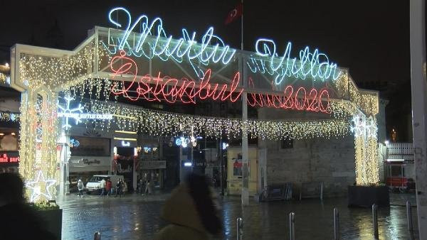 Taksim Meydanı yılbaşına hazır