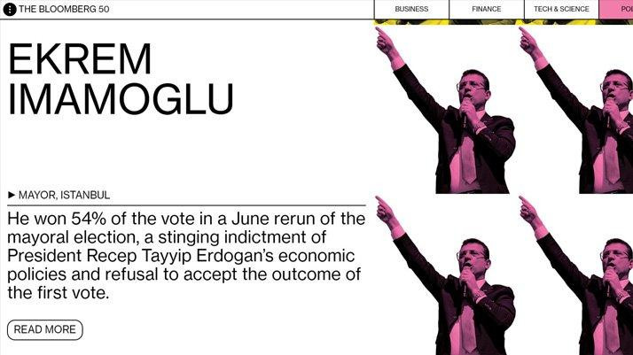 İBB Başkanı Ekrem İmamoğlu 2019’un en etkili isimleri listesinde