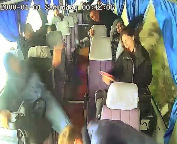 Araç kamerasında dehşet anları !