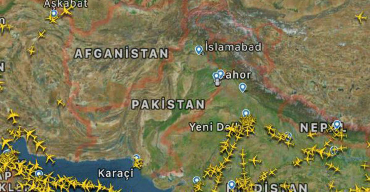 Pakistan hava sahasına sessizlik hakim