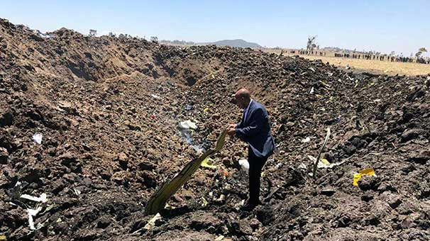 Etiyopya Havayollarına ait uçak düştü