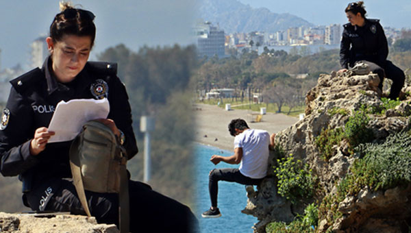 Genç polisin zor anları