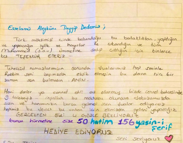 Fahrettin Altun, Erdoğan'a gönderilen mektubu paylaştı - Resim : 1