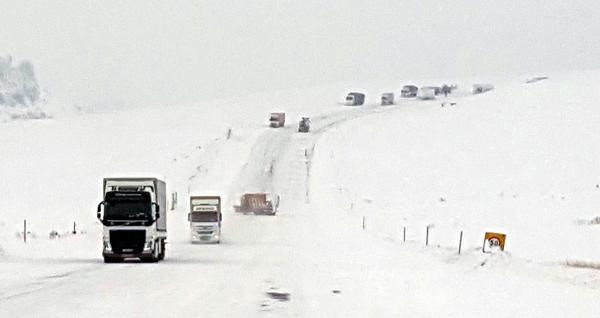 Tendürek Dağı geçidinde kar esareti - Resim: 1
