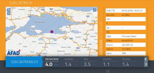 Marmara'da korkutan deprem ! İstanbul da sallandı - Resim : 1