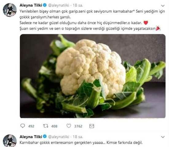 Aleyna yine dikkat çekmeyi başardı