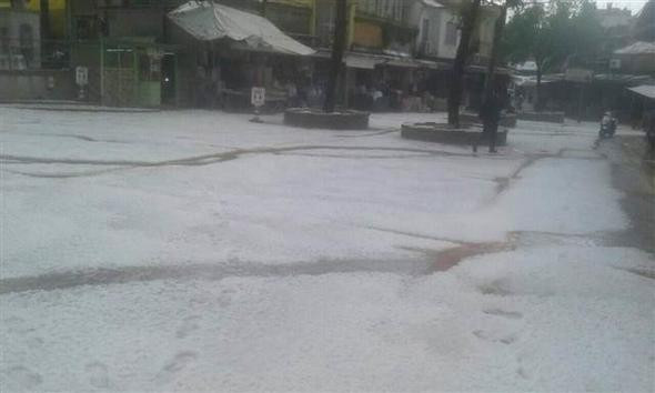 İlçe 20 dakikada bu hale geldi