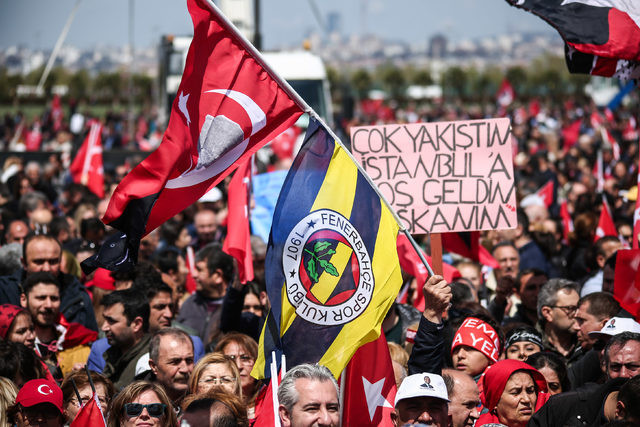 Maltepe'de Ekrem İmamoğlu mitingi