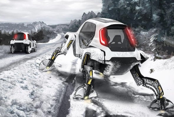 Hyundai'nin yürüyen otomobili görenleri şaşkına çevirdi