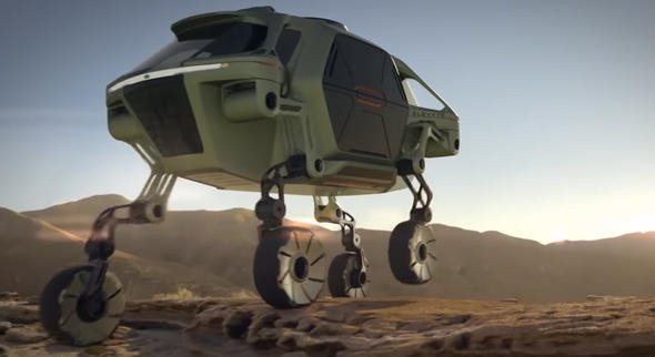 Hyundai'nin yürüyen otomobili görenleri şaşkına çevirdi