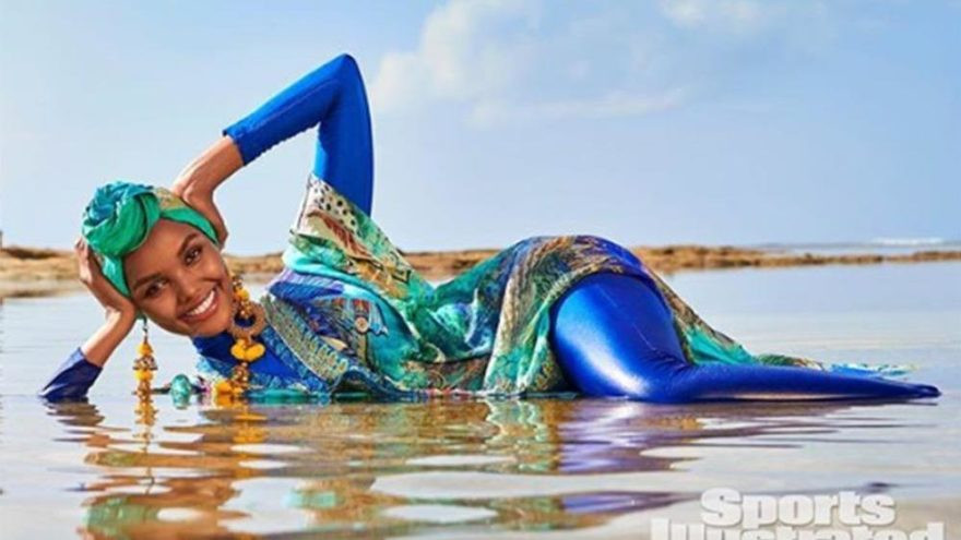 Müslüman modelden ünlü bikini dergisine olay yaratan poz