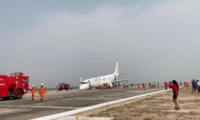 Kahraman pilot iniş takımları açılmayan uçağı böyle indirdi