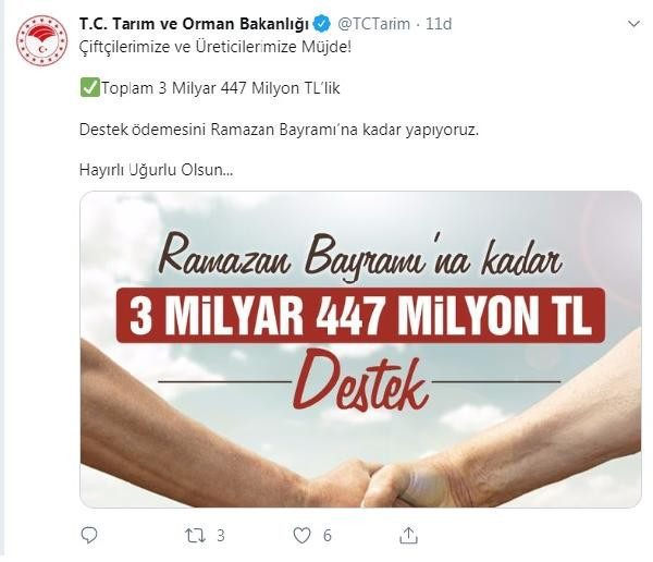 Çiftçiye 3 milyar 447 milyon destek ödemesi yapılacak - Resim : 4