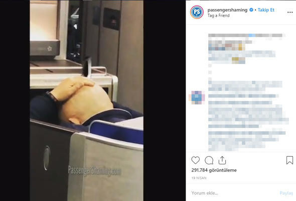 Uçakta pes dedirten görüntü ! Sosyal medya sallandı
