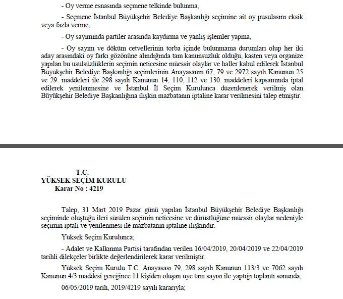 İşte YSK Başkanı Sadi Güven'in şerhinin tam metni