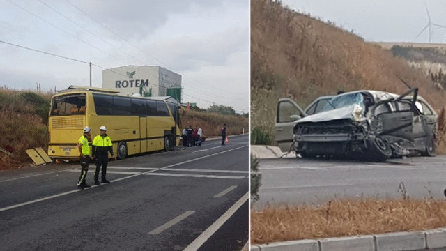 Balıkesir'de gezi otobüsü kaza yaptı: Ölü ve yaralılar var