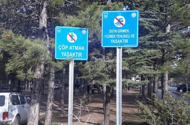 Ankara'da baraj havzalarında tabelalı uyarılar dikkat çekti