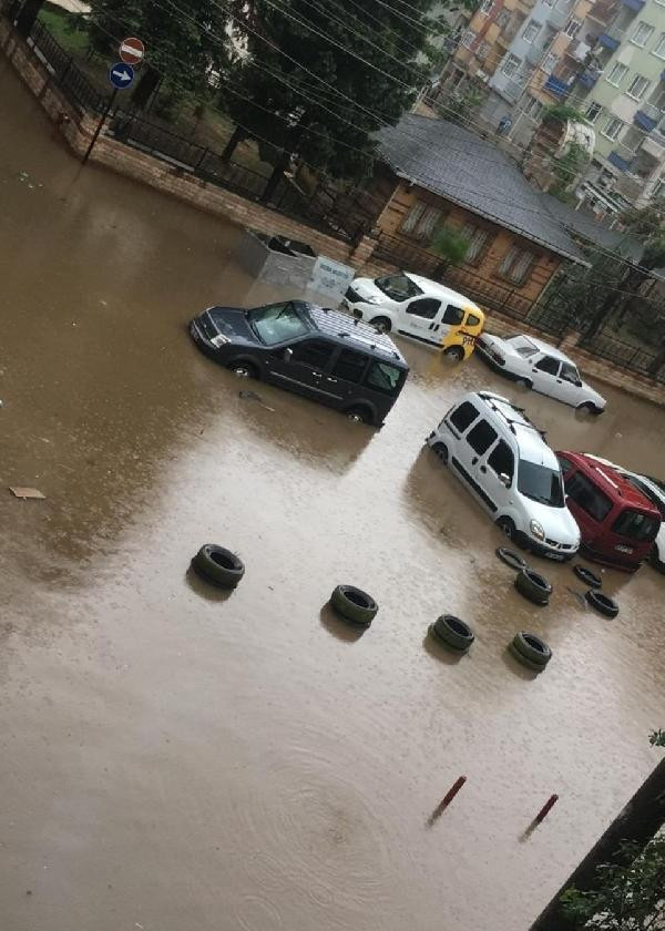 Ordu ve Giresun'da evleri su bastı, araçlar mahsur kaldı