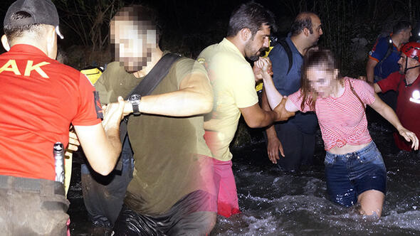 Öğretmenler mahsur kaldı ! Böyle kurtarıldılar