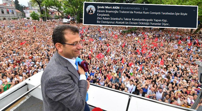 AK Partili isim: ''İmamoğlu, Pontus Rum Cemiyeti tarafından karşılandı''