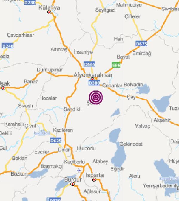 Afyonkarahisar'da 3.5 büyüklüğünde deprem - Resim : 1