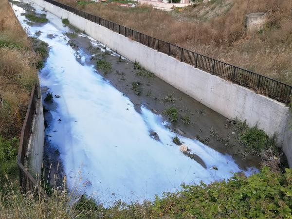 Tekirdağ'da dereye kimyasal karıştı