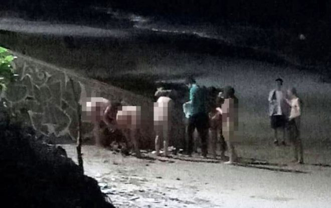 Tatil cennetinde rezalet ! 5 kadın, 1 erkek çıplak halde yakalandı