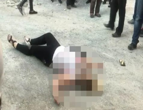Sokak ortasında genç kadına infaz