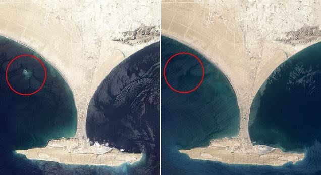 Deprem adası 6 yıl sonra sulara gömüldü