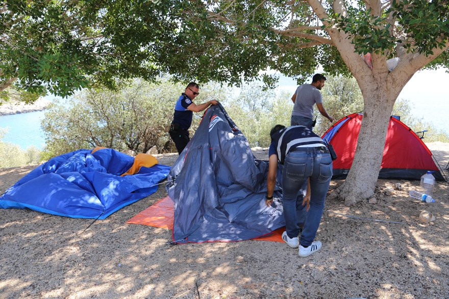 Turizm cennetinde ''çadır'' operasyonu