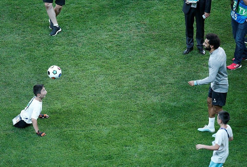 Ampute çocuklar, Liverpool antrenmanına katıldı