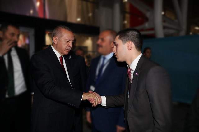 Cumhurbaşkanı Erdoğan, Mert Şener'i kabul etti