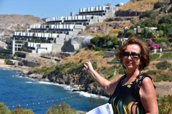 Bodrum'da lüks villaların yer aldığı projeye tepki