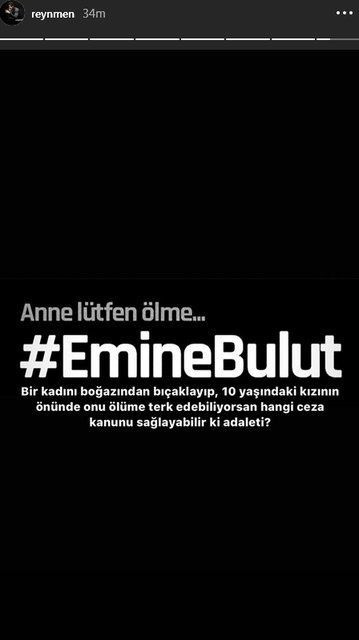 Ünlülerden Emine Bulut paylaşımları