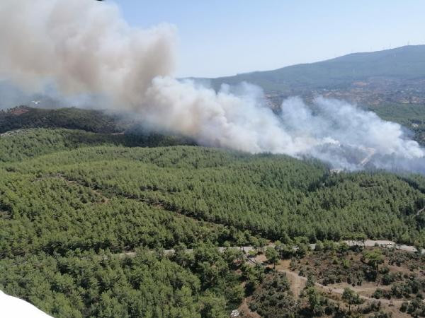 Muğla alev alev ! İki ilçede peş peşe yangın - Resim : 1