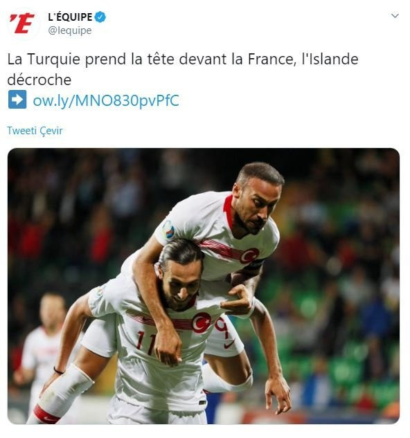 Fransız basınında gündem Türkiye A Milli Takımı