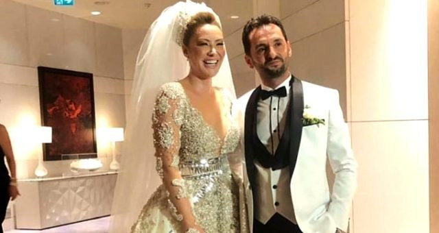 Volkan Aslan’la evlenen Aylin Coşkun’a kilolarca altın takıldı