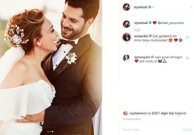 Ziynet Sali nikah masasına oturdu