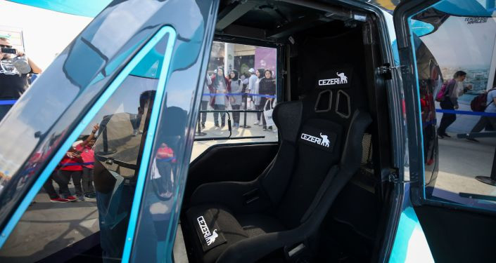 Türkiye'nin uçan arabası ''Cezeri'' TEKNOFEST'te görücüye çıktı